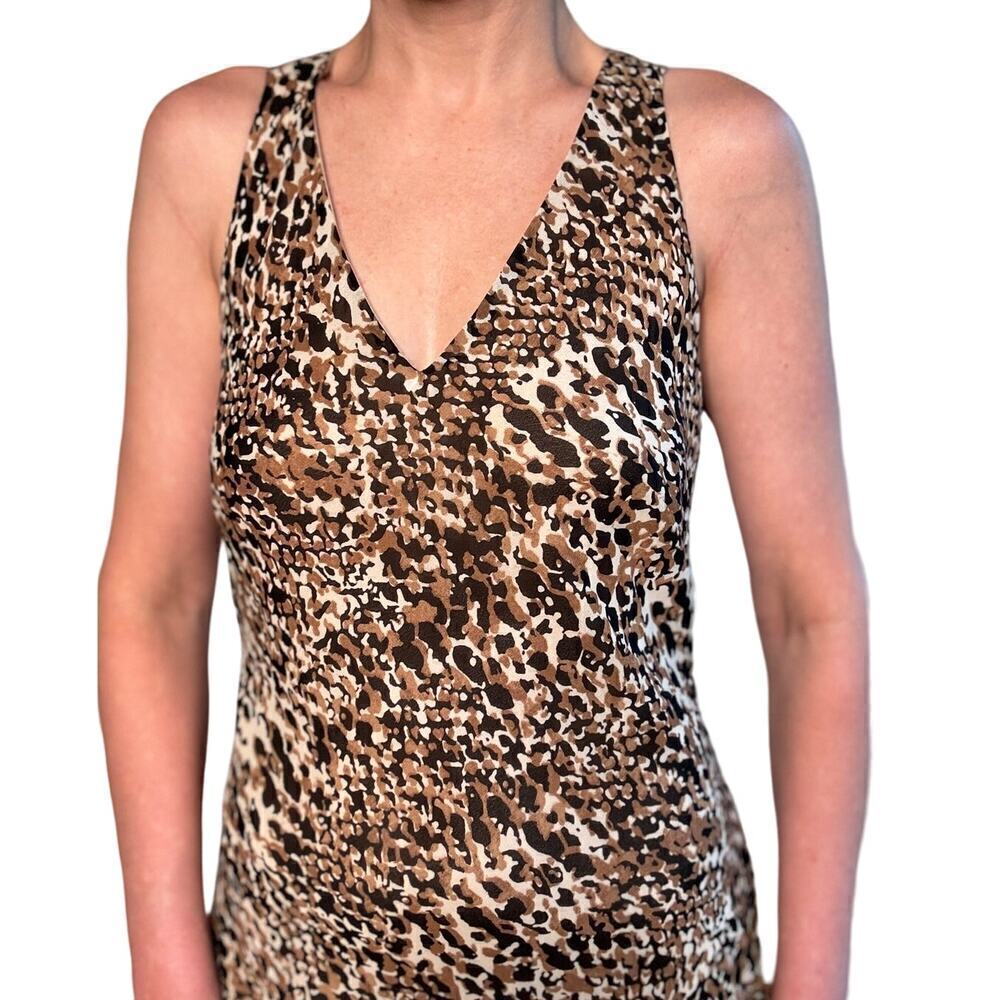 NWT Ralph Lauren dress, drop waist, leopard print, size 6P